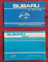 Original 1978 Subaru 1600 Series Owners Manual With Warranty &amp; Service Booklet - £14.07 GBP