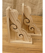 2 Wood Corbel Support Mantle Shelf Bracket Large Unfinished 11 3/4&quot; X 8 ... - $79.99