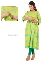 Attractive Both side zip Pregnant / Maternity Women Kurti Gown Easy baby... - $803.42 MXN