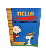 VINTAGE HELLO SNOOPY FUN COLORING BOOK NEVER USED PEANUTS CHARLIE BROWN ... - $28.50
