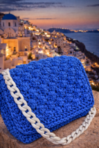 Bag/Handmade Bag/Hand Woven Bag/Crochet Bag/Knitted Bag/White Bag/Black ... - $100.00