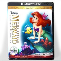 The Little Mermaid (4K Ultra HD/ Blu-ray, 1989, Inc Digital Copy) Brand New ! - £14.71 GBP