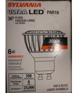 Sylvania Ultra LED 35W Using 6W Warm Dimmable PAR16 GU10 Base Flood Ligh... - $10.57 CAD