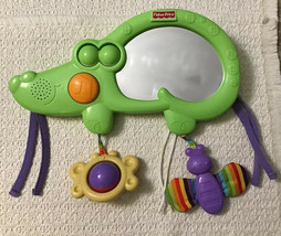 Fisher Price Luv U Zoo 2 in 1 Tummy Timer - Musical Crib Toy with Mirror... - $11.88