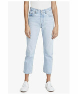 Levi&#39;s Womens 501 Original Cropped Jeans Light Wash Size 16 Button Fly - $562.17 MXN
