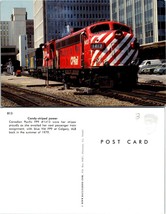 Train Railroad Canadian Pacific FP9 #1413 VIA FP9 Calgary ALB 1979 Postcard - £6.73 GBP