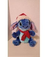 Disney Store Christmas Stitch Plush Collector’s Toy Santa Hat Scarf 13 I... - £9.51 GBP