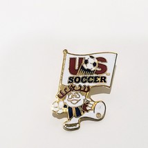 US Soccer Hawaiian Punch Punchy Lapel Pin Metal Enamel Patriotic 1991 Am... - $14.84