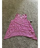 Old Navy Girls Size XL Sheer Sleeveless Top Geometric Print Pink White F... - €6,85 EUR