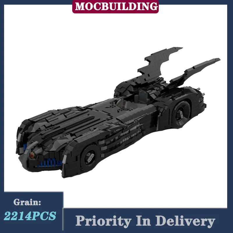 Sports Car Batmobile UCS Model Building Block The Animated Series Film MOC - £274.02 GBP
