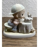 Vintage Precious Moments Well Blow Me Down It&#39;s My Birthday Figurine KG JD - $13.56 CAD