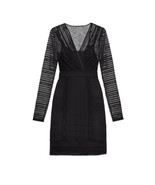 nwt BCBGMAXAZRIA Women&#39;s Lace Wrap Dress black S - £94.42 GBP