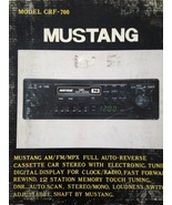 Mustang Model CRF-700 Digital AM/FM Cassette Car Stereo - £308.74 GBP