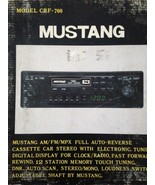 Mustang Model CRF-700 Digital AM/FM Cassette Car Stereo - $394.89
