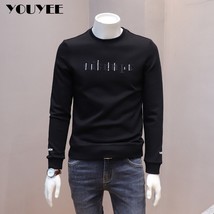 Men&#39;s Modern Stylish Hoodies Korean Youth Male Sweater Winter Slim Casual Plush  - £89.69 GBP