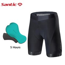 Santic men cycling shorts breathable quick dry mtb road bike shorts anti slip 4 5 hours thumb200