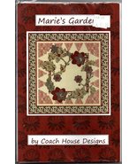 Marie&#39;s Garden Quilt Pattern 47&quot; by 47&quot; Coach House Designs Barbara Cher... - $221.84 MXN