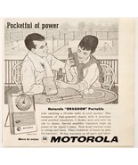 1959 Motorola Dragoon Portable Radio Advertisement Vintage Electronics D... - $27.34 CAD