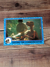 VINTAGE 1982 TOPPS - E.T. Movie Trading Cards # 48 TESTING THE COMMUNICATOR - $1.50
