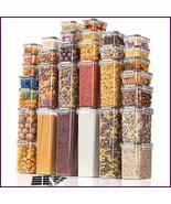32PC Airtight Food Storage Container Set – Kitchen Organiser with Labels... - €42,39 EUR