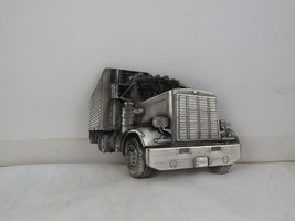 Vintage Belt Buckle - Semi Truck and Trailer - Stamped Adult Buckle - £50.90 GBP