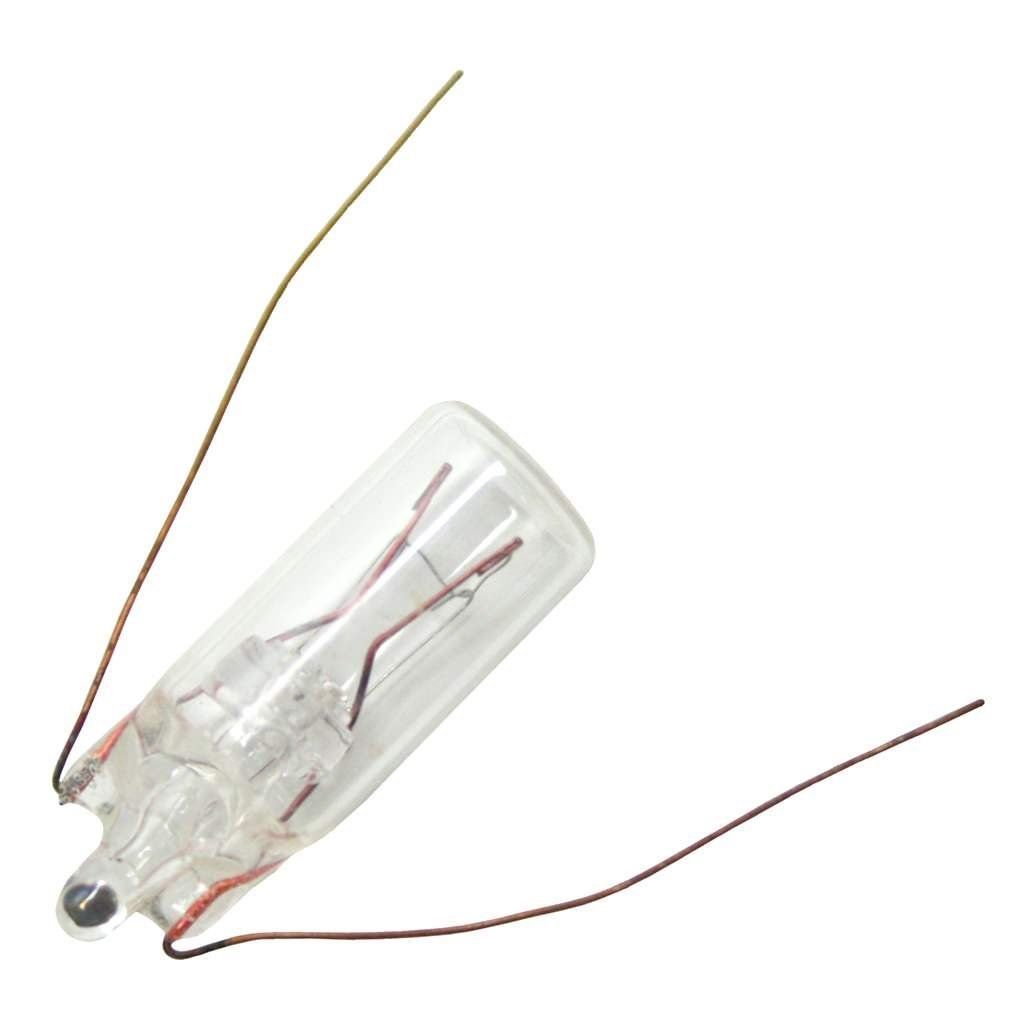 7 pack 24es Sylvania lamp  04 amp  24 volt - t2 wire leads base  - $9.70