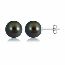 ANGARA Tahitian Pearl Solitaire Stud Earrings in Silver for Women (12mm) - £571.78 GBP+