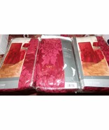 NEW SET OF 4 BURGUNDY CHAIR COVERS WITH TIES POLY COTTON - €15,82 EUR