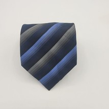 Valerio Garati silk necktie diamond network, Size 57 By 4 Inches Blue And Grey - £7.81 GBP