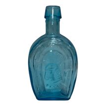 Vintage Wheaton NJ Bottle Blue Horseshoe Horse Head Mini 3.25in - $13.00