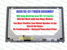 15.6&quot; LCD Touch Screen Digitizer Display Assembly Acer Aspire V5-571P 571PG - £88.11 GBP