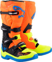 Alpinestars Mens MX Offroad Tech 5 Boots Blue/Orange/Yellow Fluo 11 - £269.39 GBP