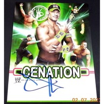 John Cena Poster WWF Official Autograph 14 x 11 Shipped Flat Official Merch - £79.74 GBP