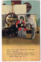 Comic Postcard Beef Tea Not My Husband Bamforth 1912 - £1.71 GBP