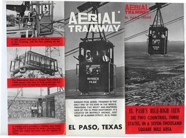 Aerial Tramway Brochure El Paso Texas Mile High View  - £21.68 GBP