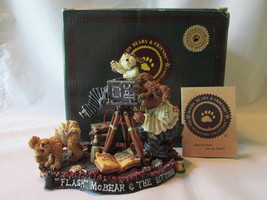 Boyds Bears &amp; Friends Figurine &quot;Flash McBear and The Sitting&quot;, 1999, wit... - £15.97 GBP