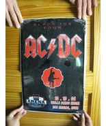 ACDC Poster AC/DC AC\DC Concert Metal Sign Des Moines 10 10 2009 - $9,861.34 MXN