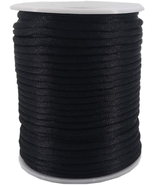 3Mm Black Satin Cord Rattail Silk Cord Chinese Knot Thread for Jewelry M... - $20.93 CAD