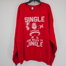 Red Santa &#39;Single &amp; Ready to Jingle&#39; Crewneck Sweatshirt - £18.30 GBP
