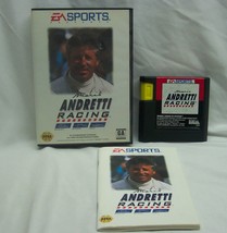 Vintage Mario Andretti Racing Sega GENESIS VIDEO GAME COMPLETE w/ Manual... - $18.32