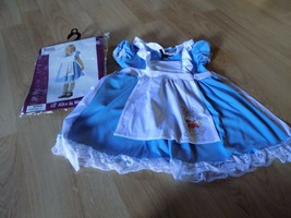 Toddler Size Large 4-6 California Costume Alice in Wonderland Dress &amp; Headband - £25.17 GBP