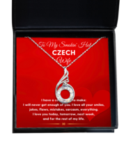 Czech Wife Necklace Gifts - Phoenix Pendant Jewelry Valentines Day Present  - £40.55 GBP