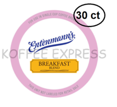 Entenmann&#39;s Coffee K Cups For Keurig 30 Ct Breakfast Blend Coffee - £16.11 GBP