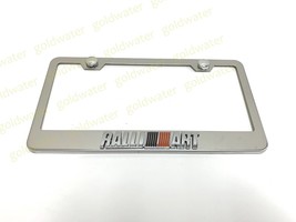 3D Ralliart Badge Emblem Stainless Steel Chrome Metal License Frame Mits... - $23.13