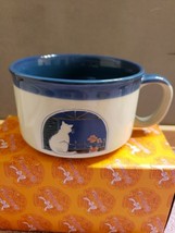 Soup Chili Clam Chowder Lobster Bisque Cup Mug Kitty Cat Sitting in Window - $29.69