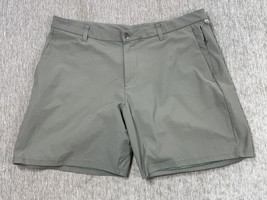 Lululemon Commission Short Mens 38 Gray Green Chino Golf Zip Pocket LM7B96S - $29.69