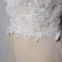 Bridal Lace Vest Tops Bridal Custom Plus Size Deep V Lace Tank Tops image 4