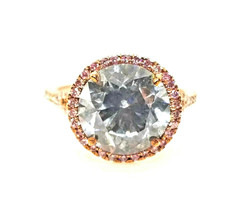 5.60ct Fancy Gray &amp; Argyle 6PP Intense Pink Diamond Engagement Ring GIA 18K SI2 - £33,841.10 GBP