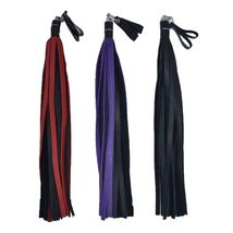 Swivel Flogger, 1/2 inch Falls, with Finger Loops - Bull Hide Leather - $85.00
