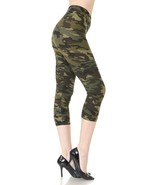 Multi-color Print, Cropped Capri Leggings In A Fitted Style With A Bande... - $6.00